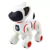 LEAN TOYS Interactive Robot Dog Remote Control Light Sound White Orange