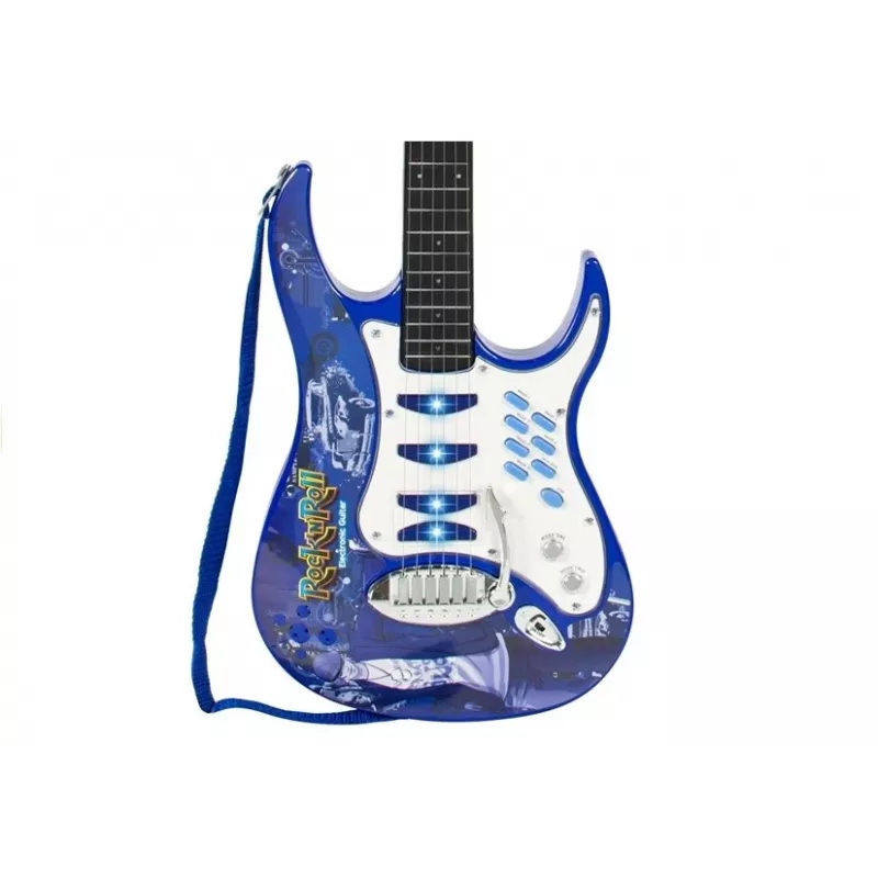LEAN TOYS Kids Toy Guitar Amplifier Microphone MP3 Input - 3+ Years Musical Instrument Set