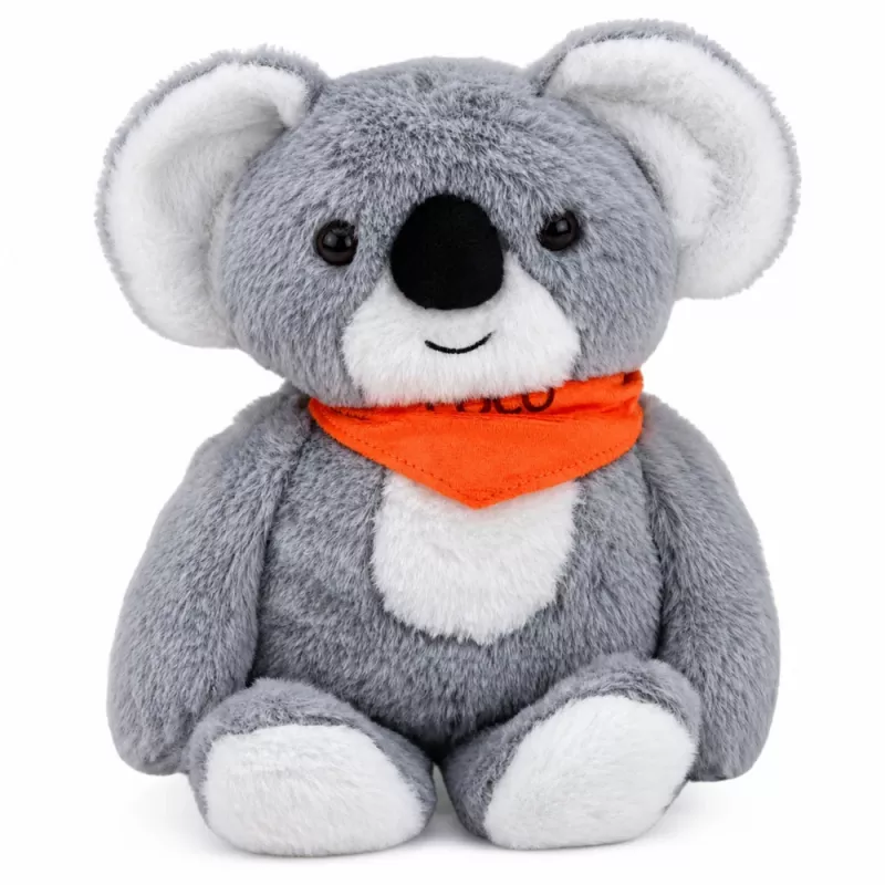 LEAN TOYS Koala Bear Weighted Plush Toy Therapeutic Mascot 1.3 KG Gray 35 cm