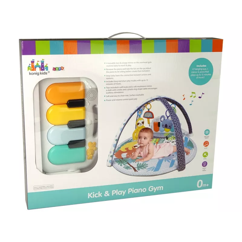 LEAN TOYS Koala Educational Mat Piano Melodies Suspenders