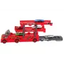 LEAN TOYS Large 3-Storey Truck Trailer Heavy Duty Truck with Extendable Car Launching Ramp