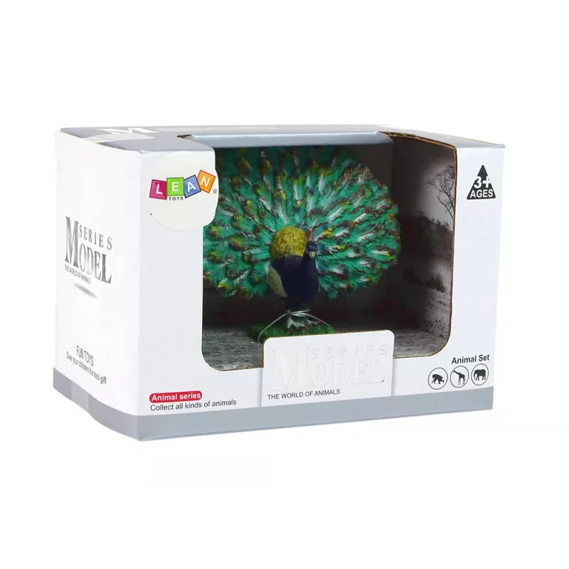 LEAN TOYS Large Collector's Figurine of the Royal Peacock