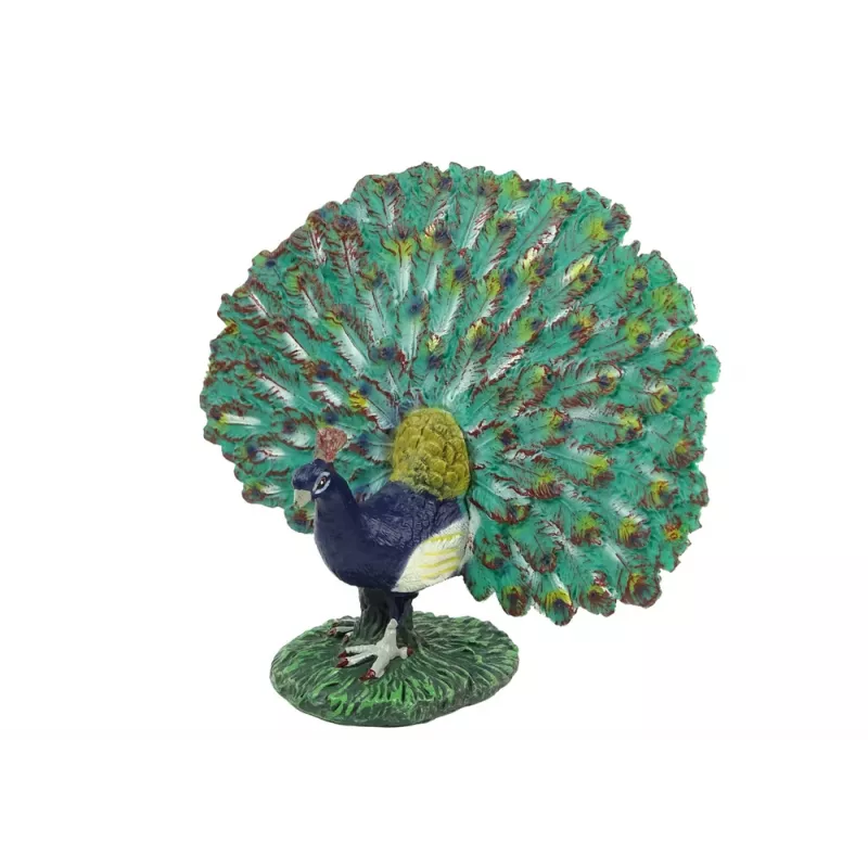 LEAN TOYS Large Collector's Figurine of the Royal Peacock