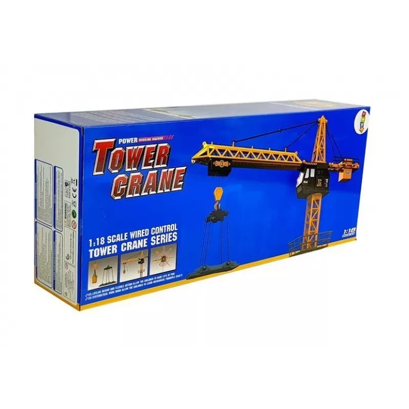 LEAN TOYS Large Construction Crane Adjustable Remote Controlled Hook 182 cm