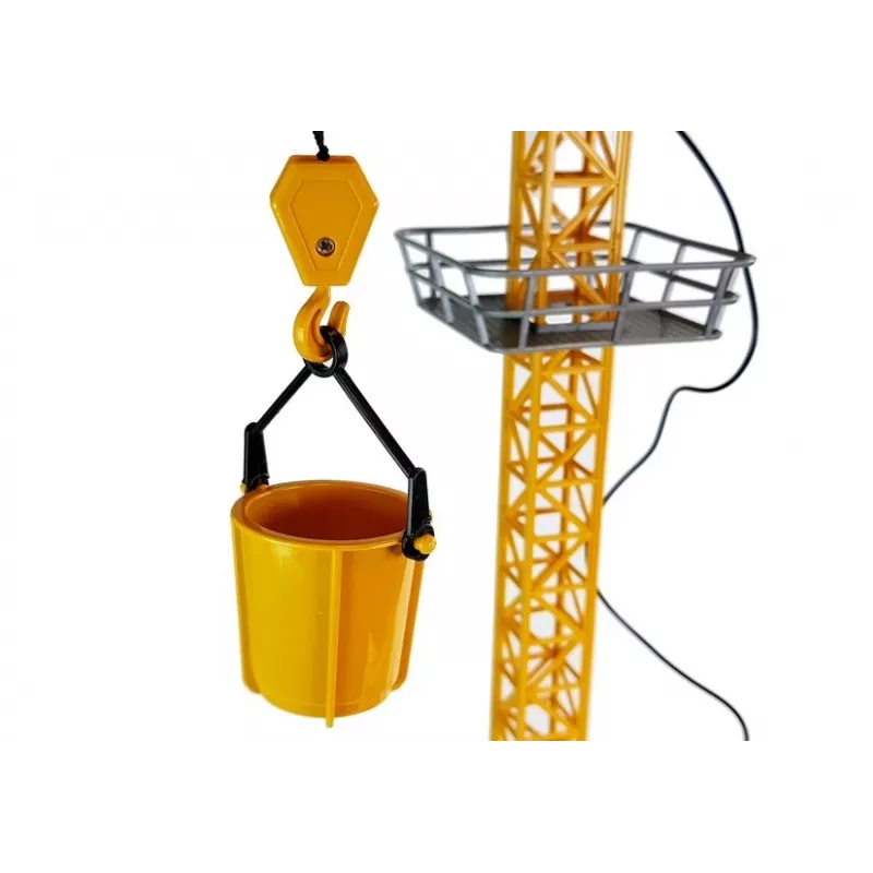 LEAN TOYS Large Construction Crane Adjustable Remote Controlled Hook 182 cm
