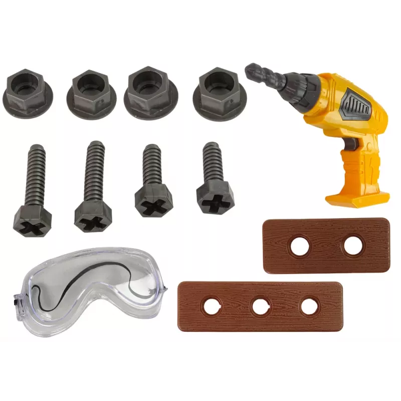 LEAN TOYS Large DIY Kit Tool Kit + Battery Drill Handyman Set
