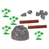 LEAN TOYS Large Figure Set Wild Animals Safari + Accessories 34 Elements