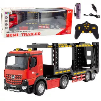 LEAN TOYS Large Lora Tow Truck Remote Controlled RC 2.4G 6CH Red