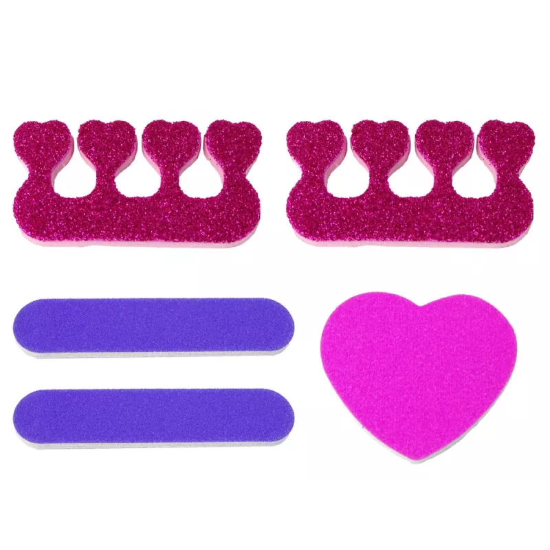 LEAN TOYS Large Nail Painting Set Nail Lacquers Stickers Separators