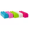 LEAN TOYS Large Oblong Construction Blocks in a Bag with Colored Stickers – 20 Pieces
