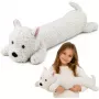 LEAN TOYS Large Plush West Highland Dog Cuddly Toy Mascot White 90 cm