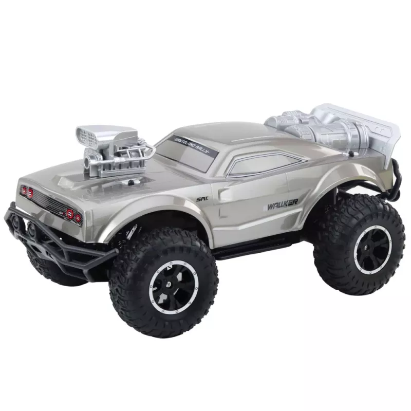 LEAN TOYS Large Remote Controlled Off-Road Sports Car RC Silver 1:8