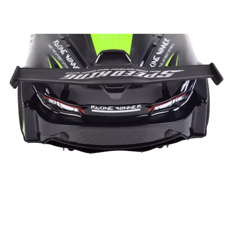 LEAN TOYS Large Remote Controlled Sports Car 1:10 Green and Black