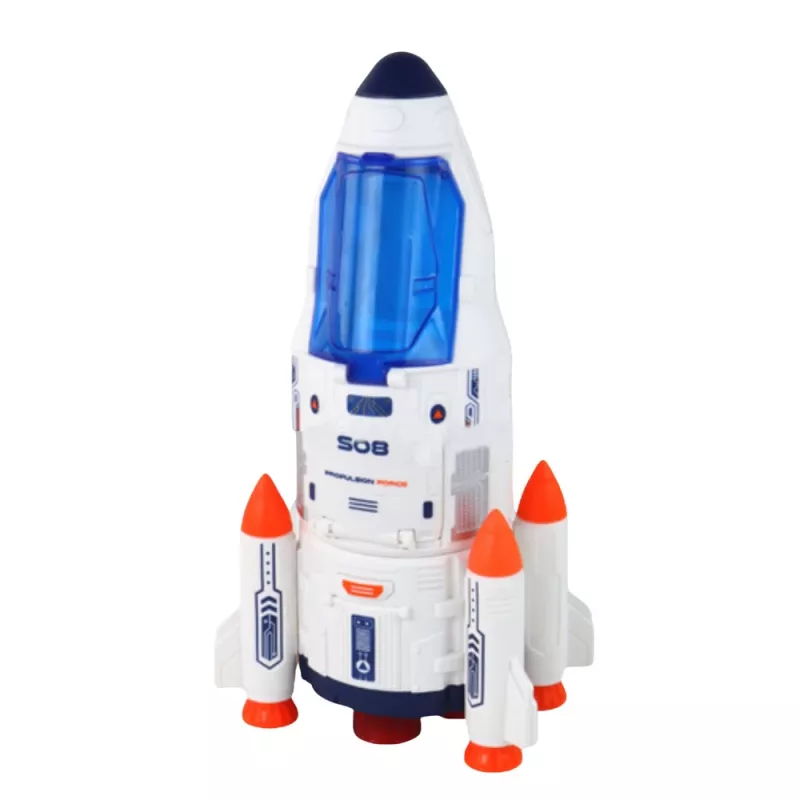 LEAN TOYS Large Space Set UFO Rockets Rover Vehicles Ship Alien 8 pcs.