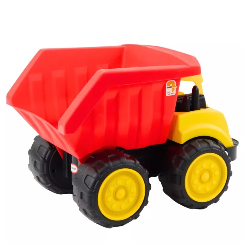 LEAN TOYS Large Tipper Truck for Children Sand Construction Vehicle Red-Yellow
