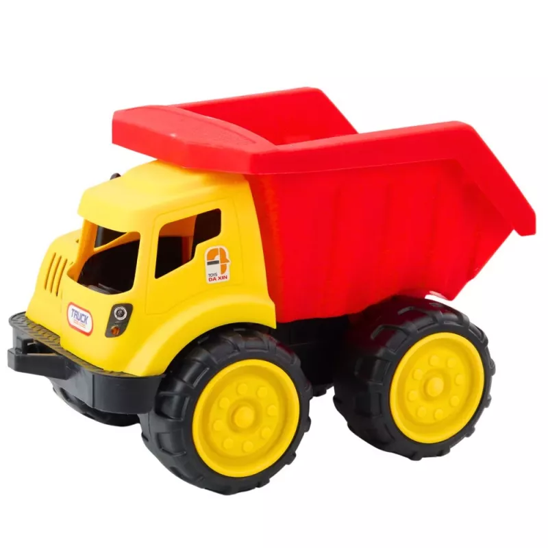 LEAN TOYS Large Tipper Truck for Children Sand Construction Vehicle Red-Yellow