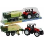 LEAN TOYS Large Tractor with a Trailer Agricultural Machine 65 cm