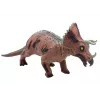 LEAN TOYS Large Triceratops Dinosaur Figure Sound 36 cm Brown
