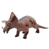 LEAN TOYS Large Triceratops Dinosaur Figure Sound 36 cm Brown