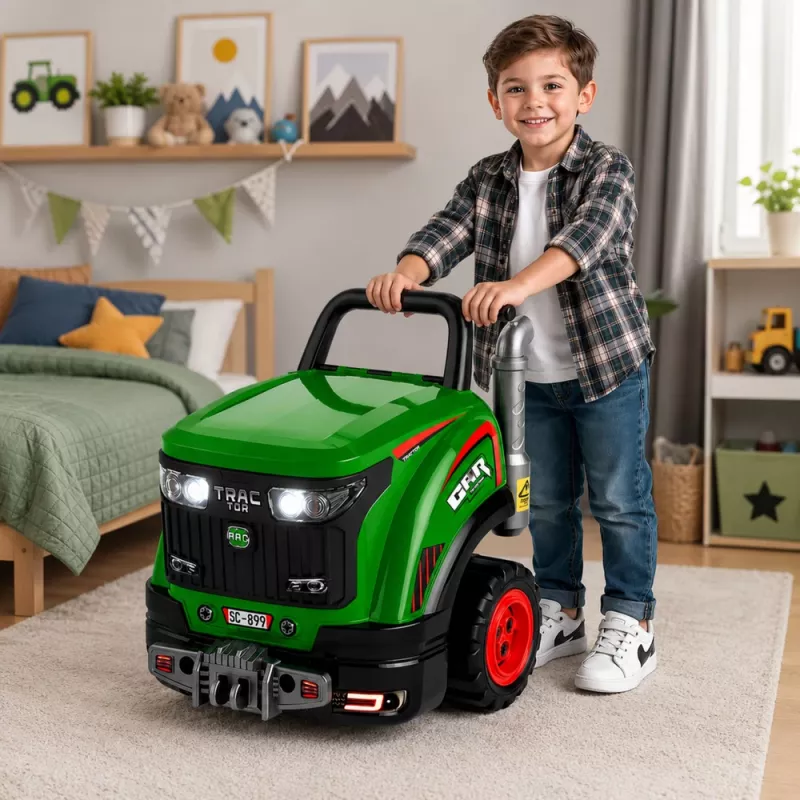 LEAN TOYS Little Handyman's Disassembly Tractor with Lights, Sounds and Steam