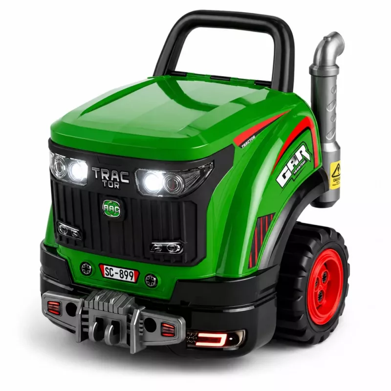 LEAN TOYS Little Handyman's Disassembly Tractor with Lights, Sounds and Steam