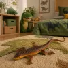 LEAN TOYS Lizard Viviparous Rubber Figurine Stretchable Realistic 12.5 cm
