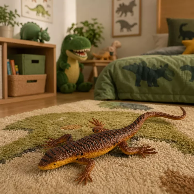 LEAN TOYS Lizard Viviparous Rubber Figurine Stretchable Realistic 12.5 cm