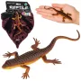 LEAN TOYS Lizard Viviparous Rubber Figurine Stretchable Realistic 12.5 cm