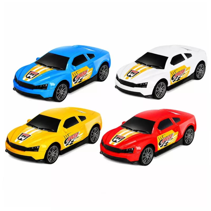 LEAN TOYS Lora Transporter Tow Truck with 4 Cars, Lights & Sounds – Friction Powered Toy Car Carrier with Detachable Trailer