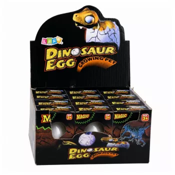 LEAN TOYS Magic Egg Hatching Dinosaur in Water Egg White 6.5 cm