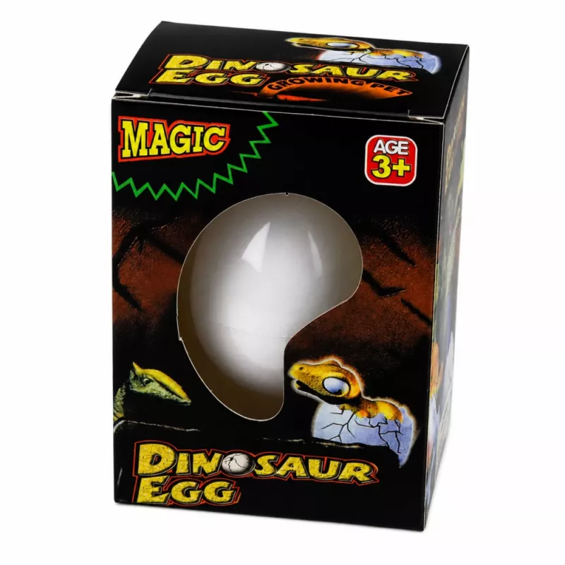 LEAN TOYS Magic Egg Hatching Dinosaur in Water Egg White 6.5 cm