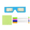 LEAN TOYS Magic Illuminated 3D Whiteboard Glasses Blue
