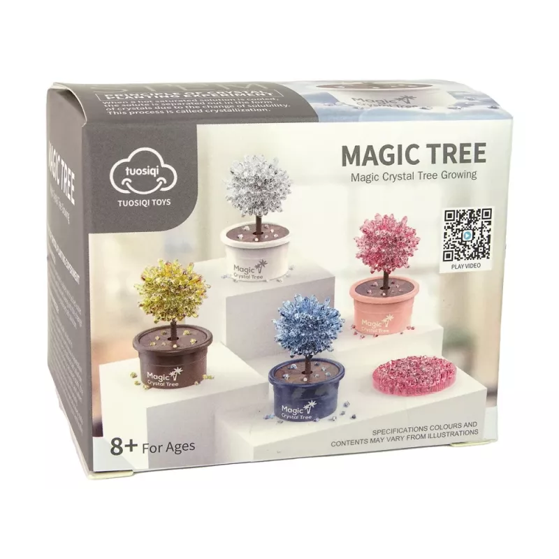 LEAN TOYS Magic Tree Crystal Growing Silver Experiences