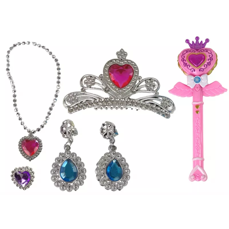 LEAN TOYS Magical Fairy Tale Princesses Set with Interactive Wand, Light, Sound, and Star Projector Function