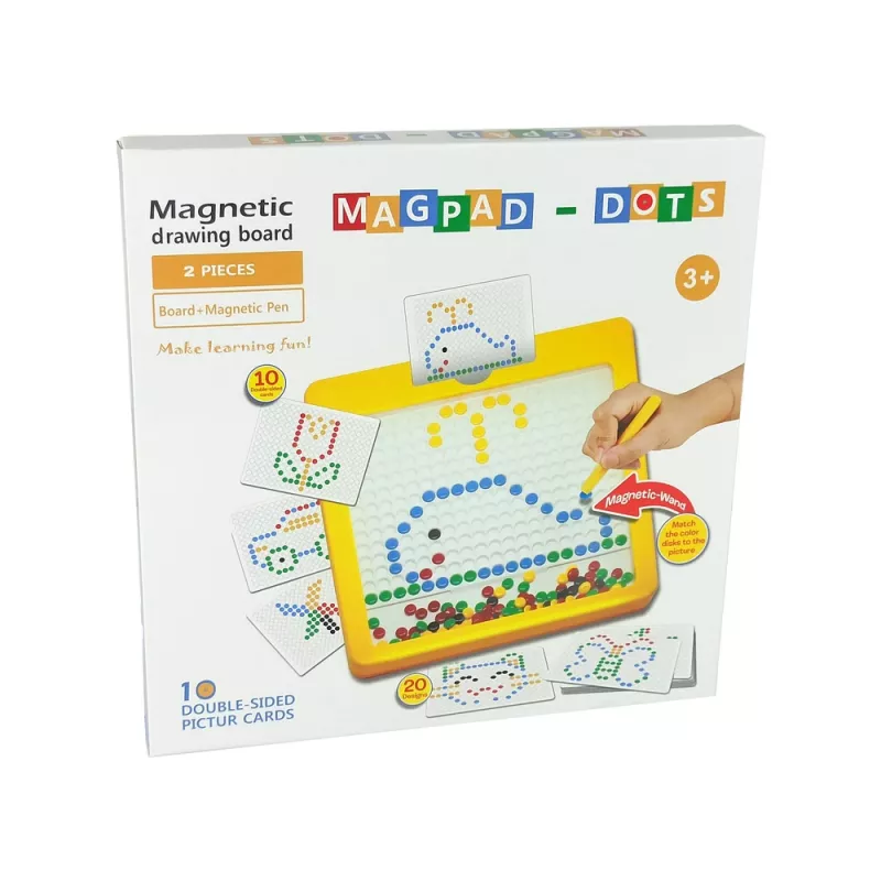 LEAN TOYS Magnetic Board 100 Yellow Beads