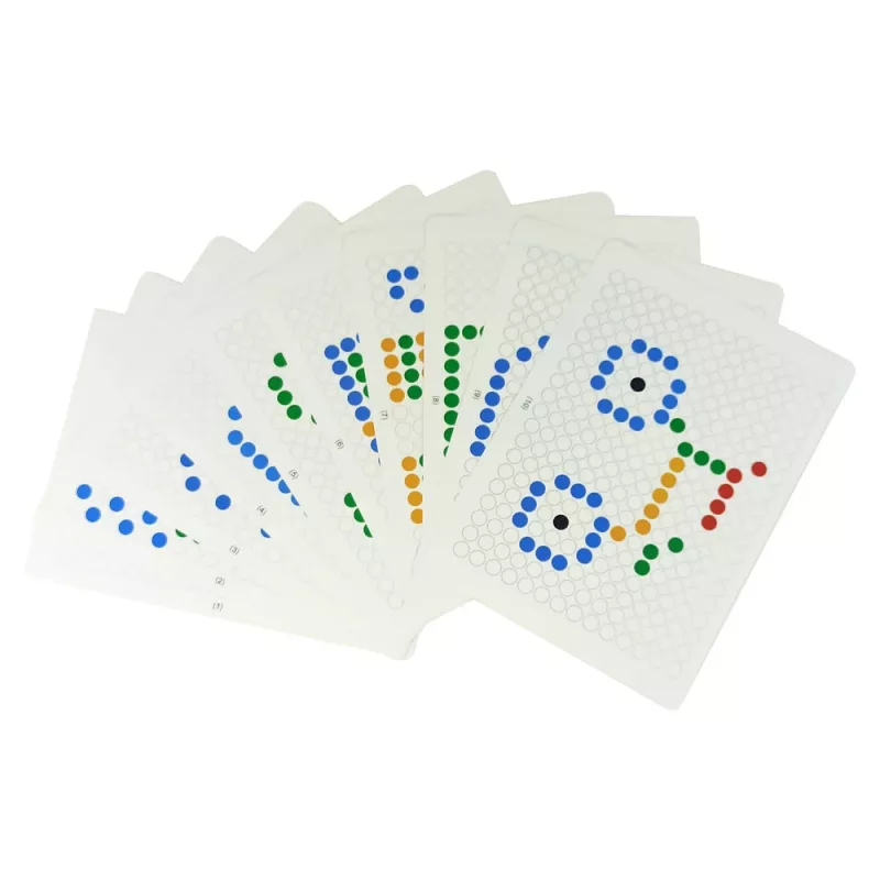 LEAN TOYS Magnetic Board 100 Yellow Beads