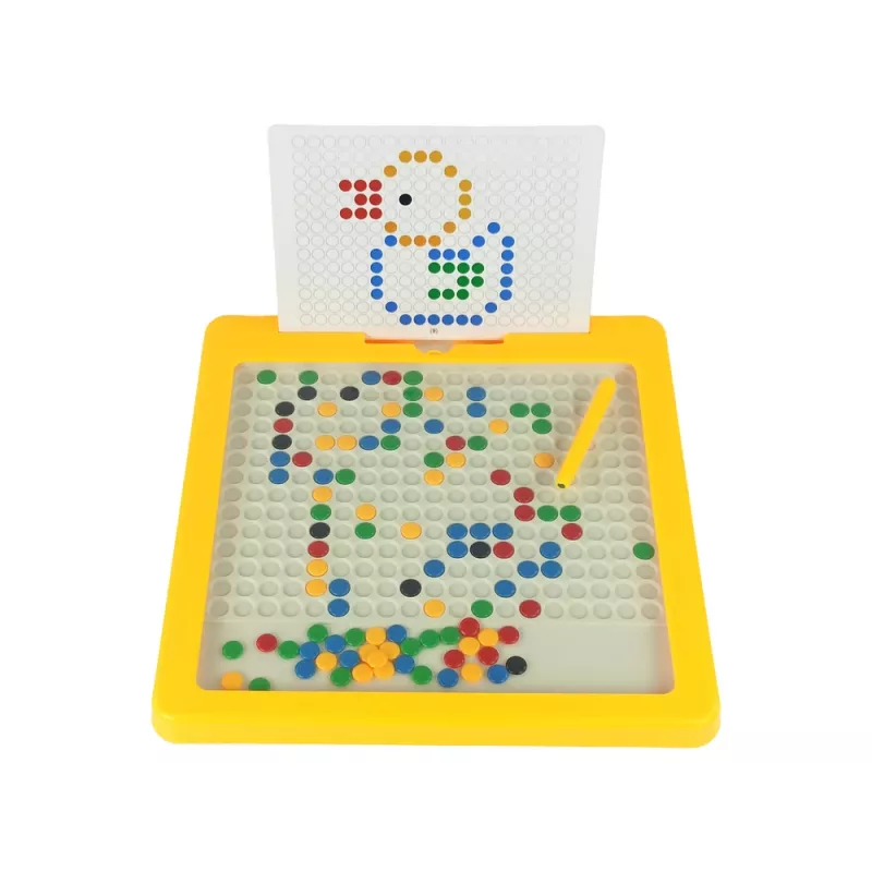 LEAN TOYS Magnetic Board 100 Yellow Beads