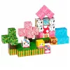 LEAN TOYS Magnetic Building Blocks 50-Piece Set – 3D Pixel Unicorn Cubes, ABS Plastic, Creative Construction Toy