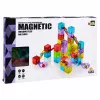 LEAN TOYS Magnetic Building Blocks 60 pcs - Colourful Cube Ball Track Construction Set