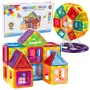 LEAN TOYS Magnetic Building Blocks Set, 70 Pieces – Educational STEM Construction Toy with Strong Neodymium Magnets, Multi-Colour ABS Plastic, Safe & Durable for Children Age 3+