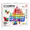 LEAN TOYS Magnetic Construction Blocks 3D Panels Creative STEM Colorful 100 pcs