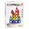 LEAN TOYS Magnetic Construction Blocks 3D Panels Creative STEM Colorful 27 pcs