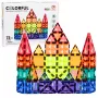 LEAN TOYS Magnetic Construction Blocks 3D Panels Creative STEM Colorful 73 pcs