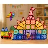 LEAN TOYS Magnetic Construction Blocks 3D Panels Creative STEM Colorful 85 pcs.