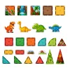 LEAN TOYS Magnetic Construction Blocks Dinosaurs Volcano 31 pcs