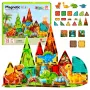 LEAN TOYS Magnetic Construction Blocks Dinosaurs Volcano 31 pcs