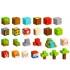 LEAN TOYS Magnetic Construction Blocks Pixel World Colored Cubes 146 pcs