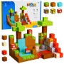 LEAN TOYS Magnetic Construction Blocks Pixel World Colored Cubes 146 pcs