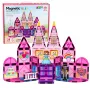 LEAN TOYS Magnetic Construction Blocks Princess Castle Pink 38 pcs.