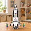 LEAN TOYS Magnetic Construction Blocks Space Rocket Figures 26 pcs